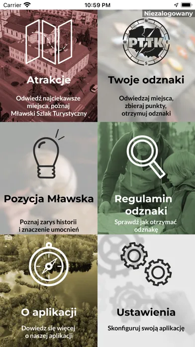 Tangkapan skrin Mławski Szlak Turystyczny