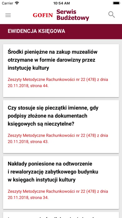 GOFIN Serwis Budżetowy Screenshots