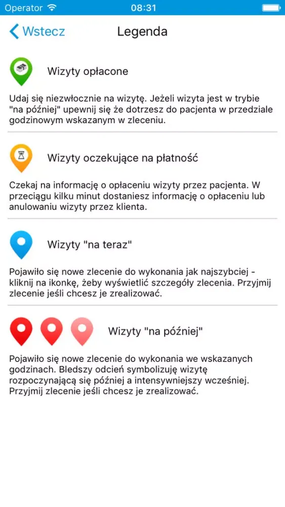 Zrzuty ekranu HomeDoctor - Lekarz