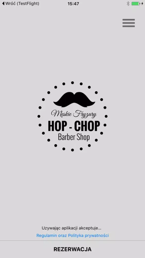 Screenshot di Hop-Chop Rezerwacje