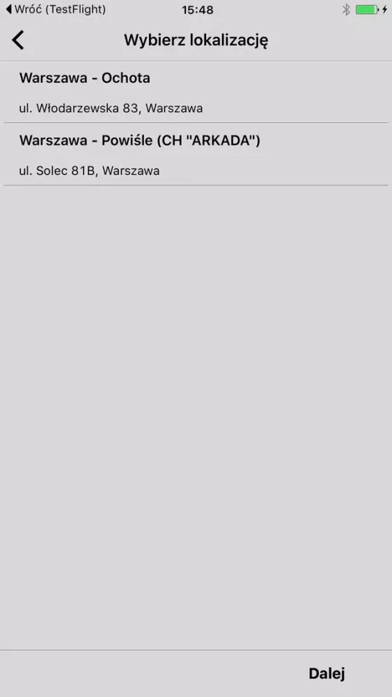 Screenshot di Hop-Chop Rezerwacje