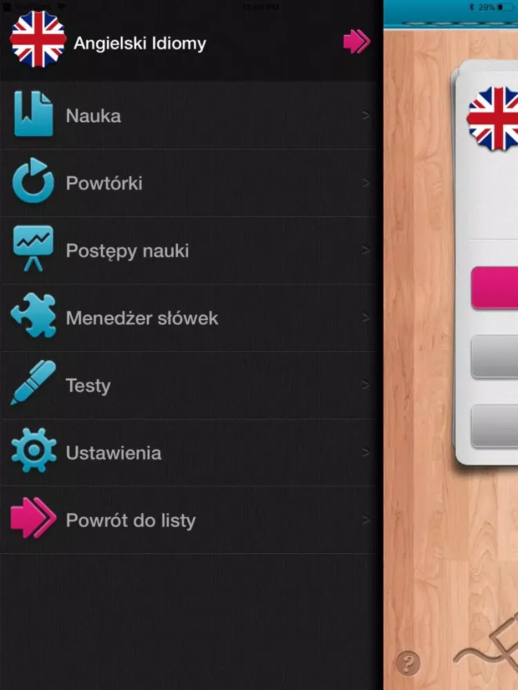Скриншоты iFiszki Angielski Idiomy iPad 