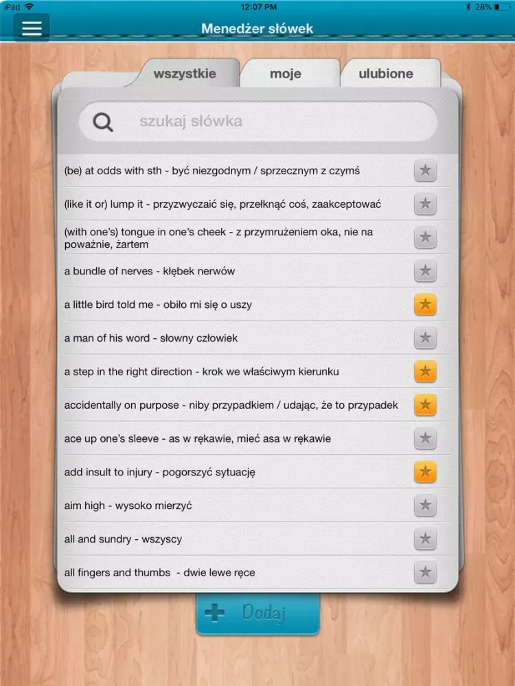 Скриншоты iFiszki Angielski Idiomy iPad 