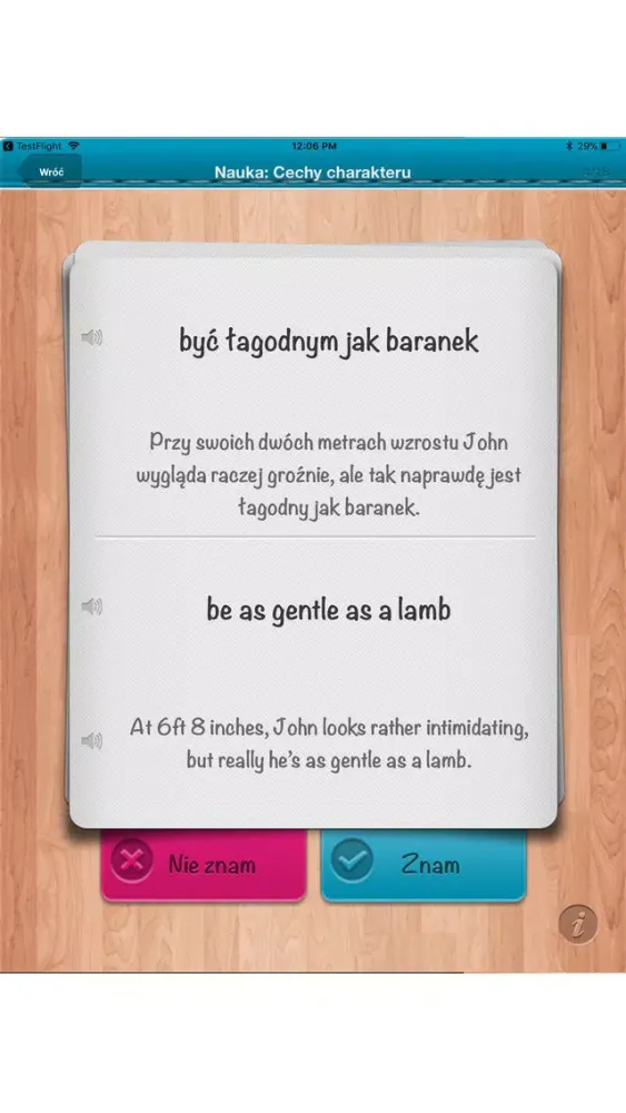 Скриншоты iFiszki Angielski Idiomy