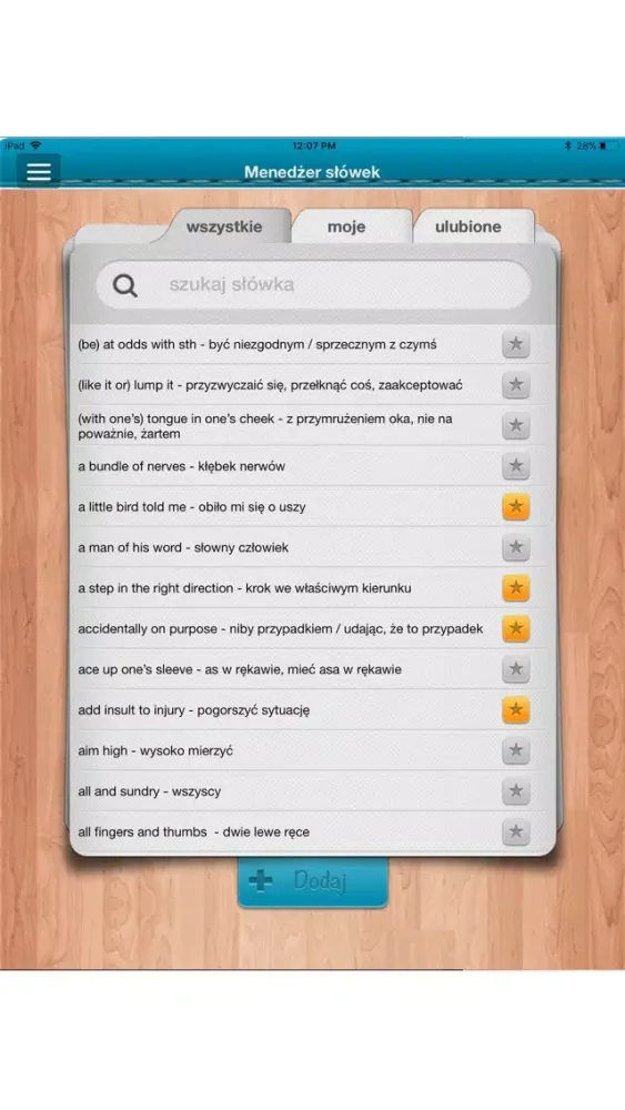 Скриншоты iFiszki Angielski Idiomy
