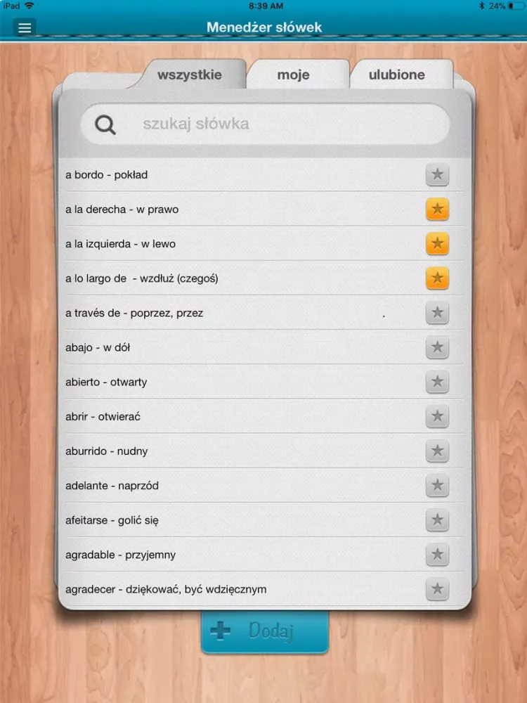 Ảnh chụp màn hình của Hiszpanski 1000 najwazniejszyc iPad 