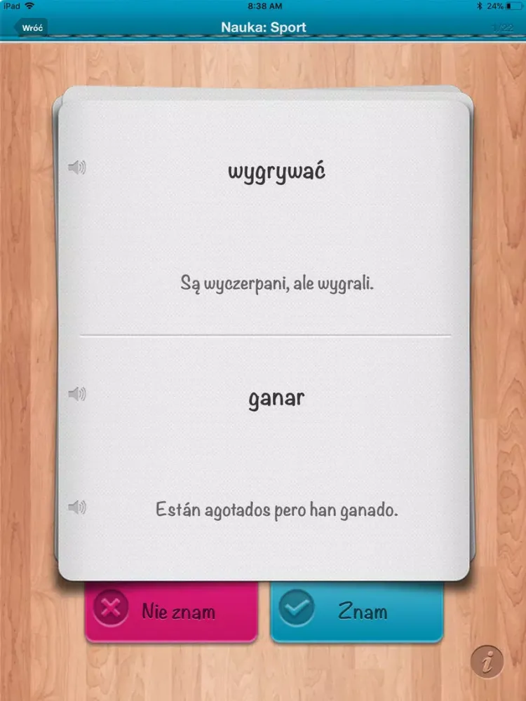Ảnh chụp màn hình của Hiszpanski 1000 najwazniejszyc iPad 