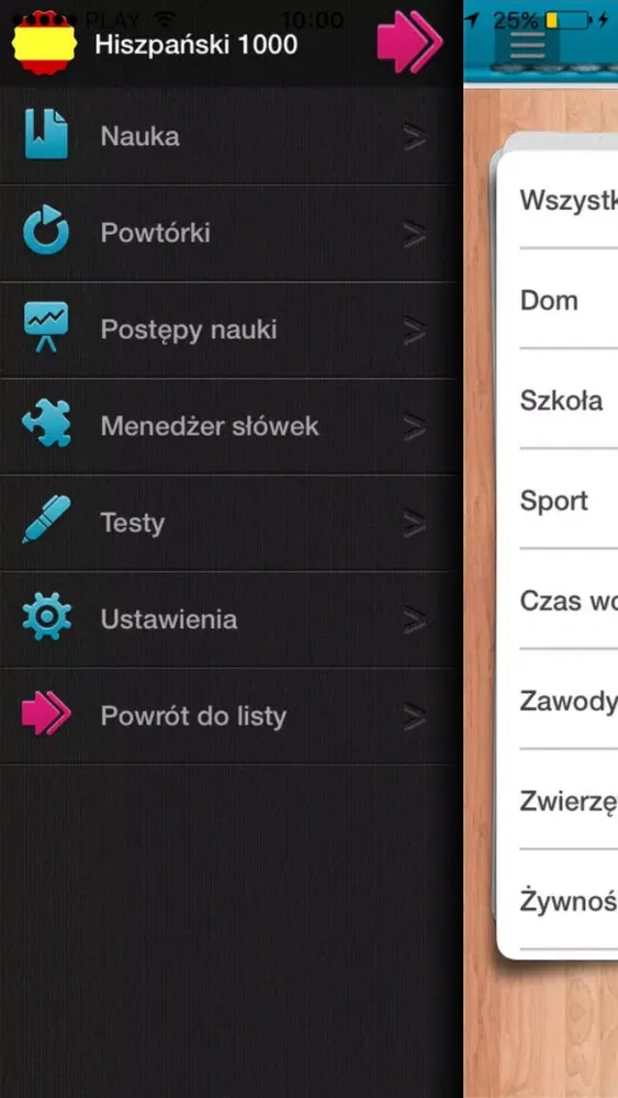 Ảnh chụp màn hình của Hiszpanski 1000 najwazniejszyc
