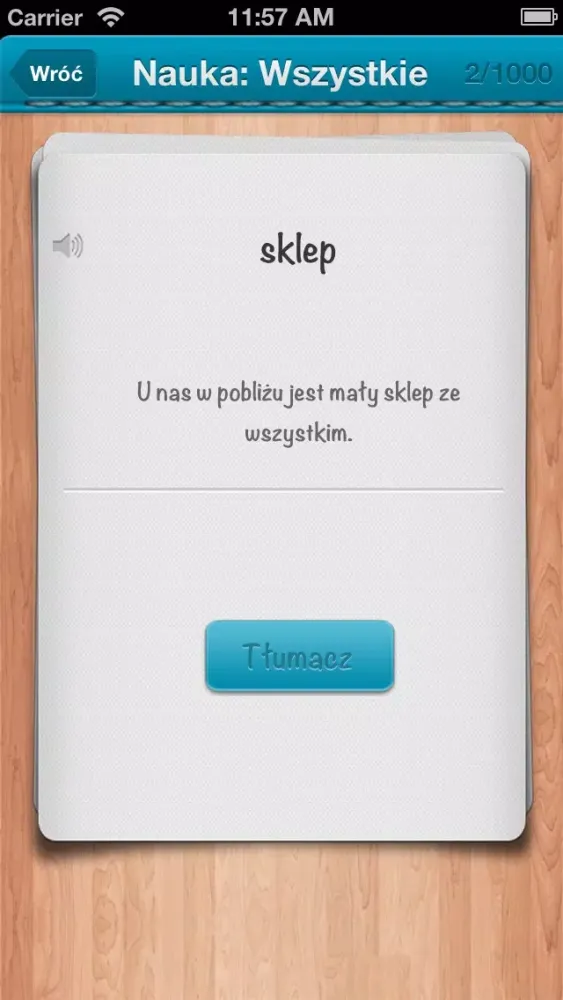 iFiszki Niemiecki 1000 najważniejszych słówek FREE Screenshots