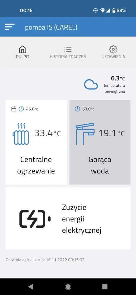 MultiTherma Mobile Screenshots