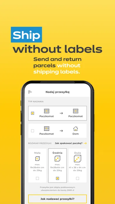 Captures d'écran de InPost Mobile