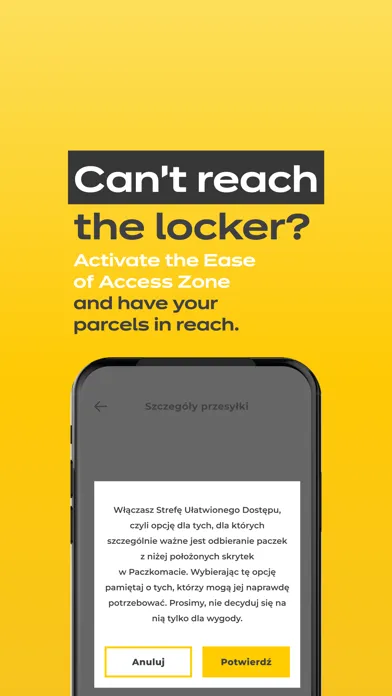 Captures d'écran de InPost Mobile