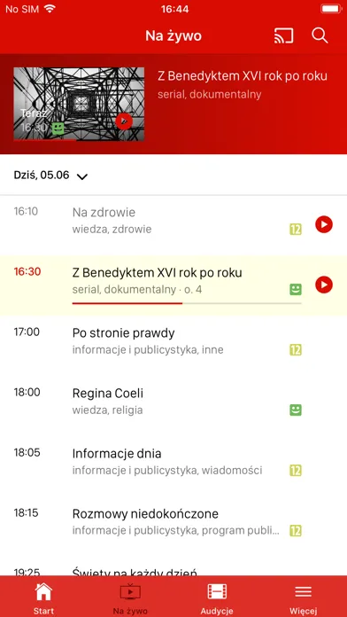 Zrzuty ekranu Trwam TV