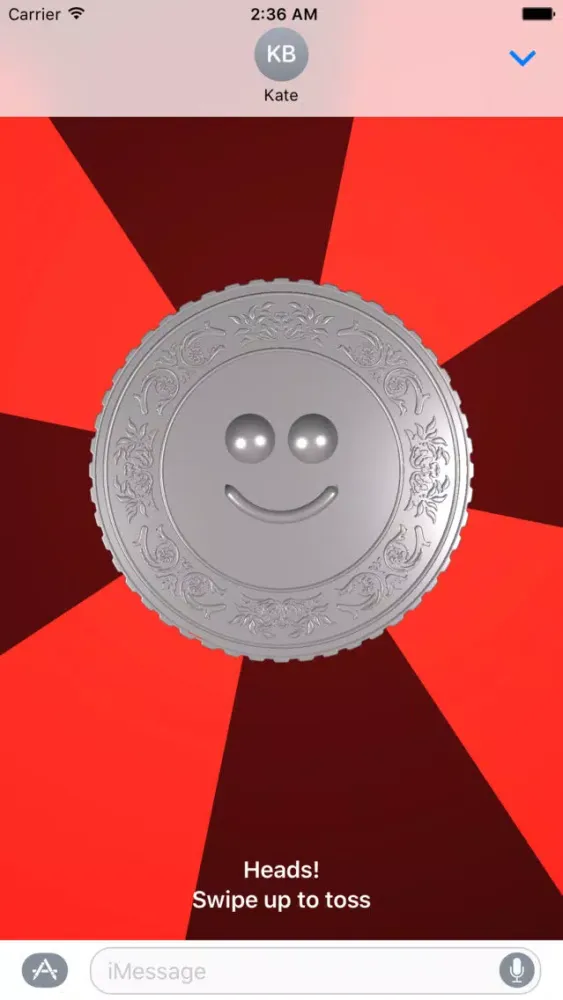Tangkapan layar Coin Toss P2P