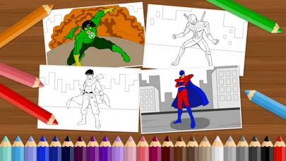 ภาพหน้าจอของ Superheroes - Coloring Book for Little Boys and Kids - Free Game
