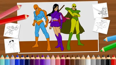 ภาพหน้าจอของ Superheroes - Coloring Book for Little Boys and Kids - Free Game