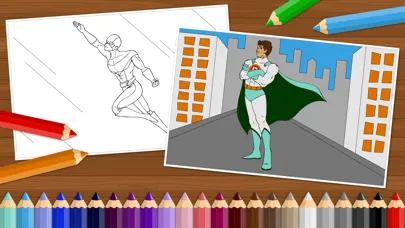 ภาพหน้าจอของ Superheroes - Coloring Book for Little Boys and Kids - Free Game