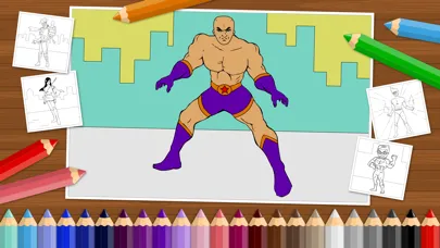 ภาพหน้าจอของ Superheroes - Coloring Book for Little Boys and Kids - Free Game