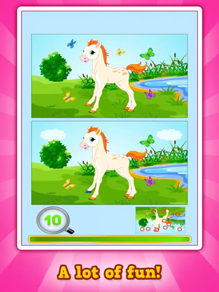 Find the Difference - Ponies & Unicorns iPad  Ekran Görüntüleri