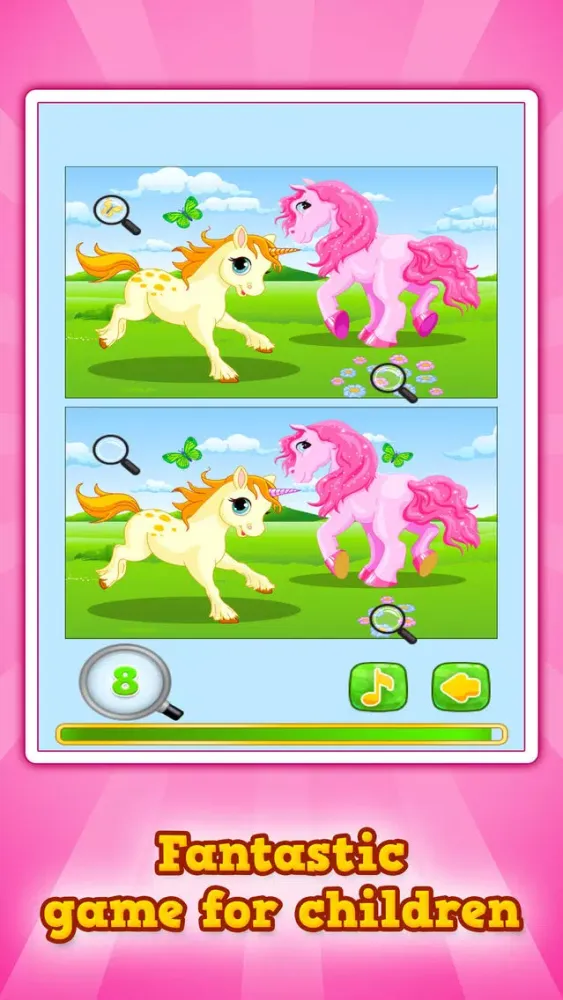 Find the Difference - Ponies & Unicorns Ekran Görüntüleri