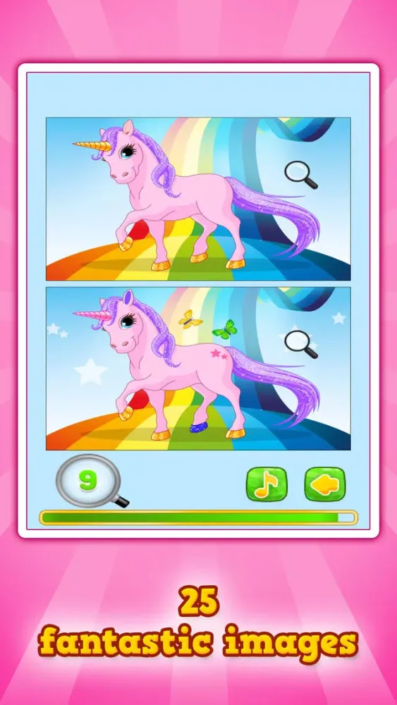 Find the Difference - Ponies & Unicorns Ekran Görüntüleri