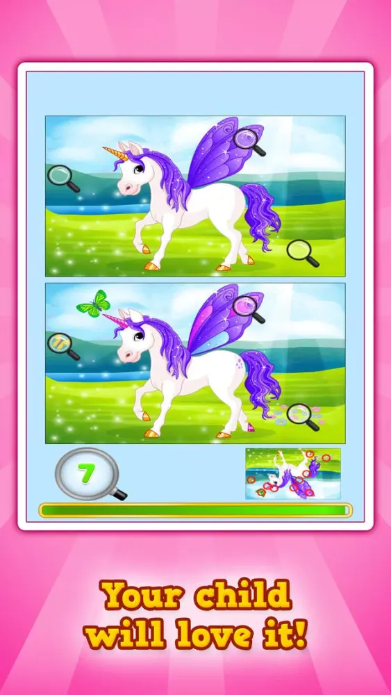 Find the Difference - Ponies & Unicorns Ekran Görüntüleri