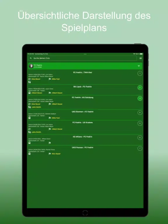 SMART Club Planner iPad 应用截图