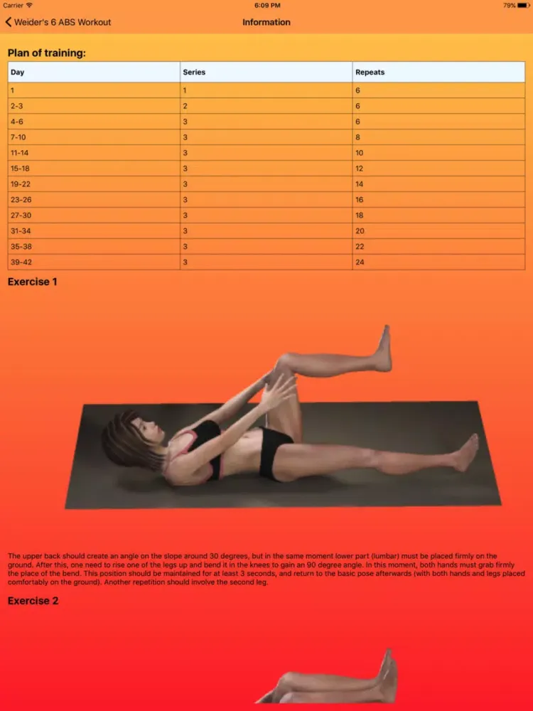 Weider's 6 ABS Workout iPad 应用截图