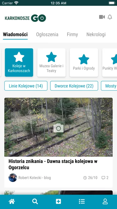 Zrzuty ekranu KarkonoszeGO