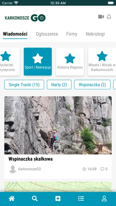 Zrzuty ekranu KarkonoszeGO