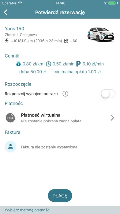 Скриншоты easyshare carsharing