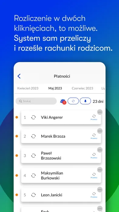 Tangkapan layar Kidme Work - dla pracowników