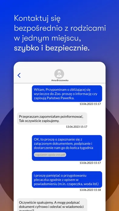 Tangkapan layar Kidme Work - dla pracowników