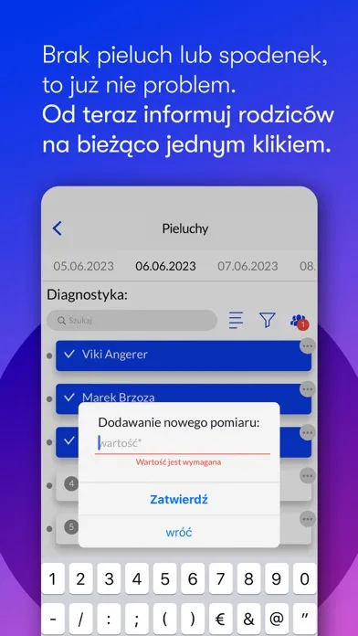 Tangkapan layar Kidme Work - dla pracowników