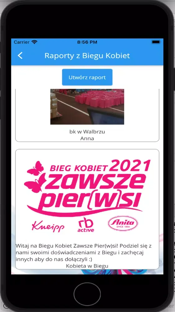 Tangkapan skrin Bieg Kobiet