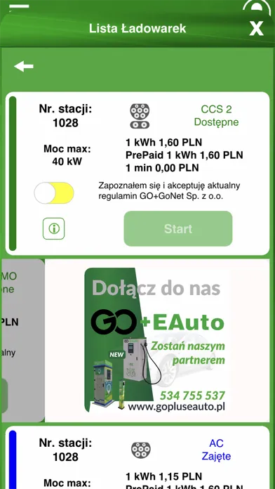 Capturas de pantalla de GoNet EV CPMS