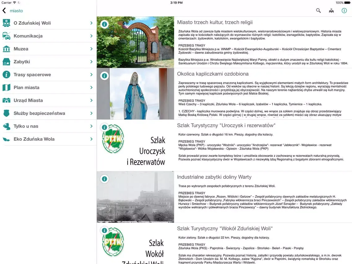 Captures d'écran de Odkryj Zduńską Wolę iPad 