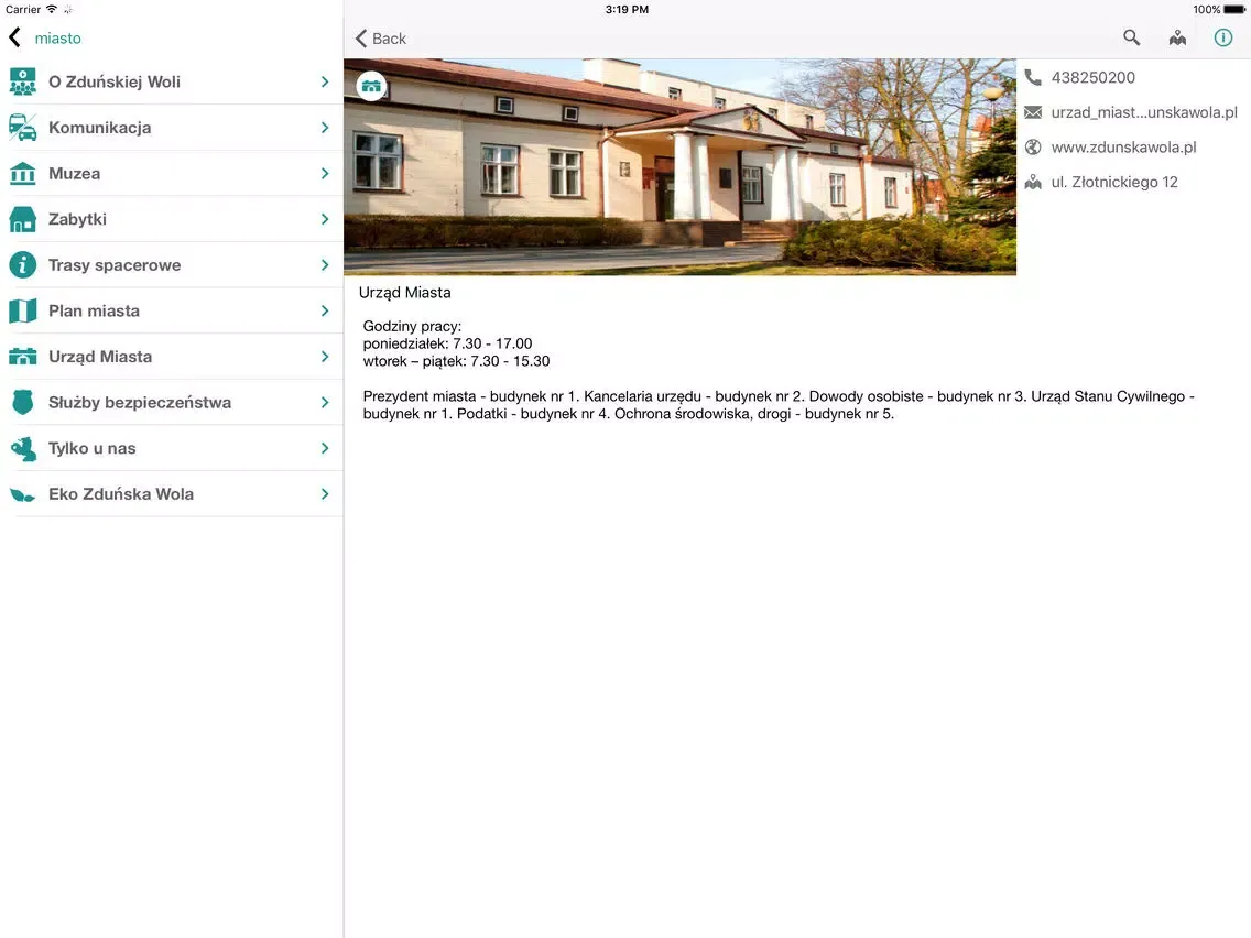 Captures d'écran de Odkryj Zduńską Wolę iPad 