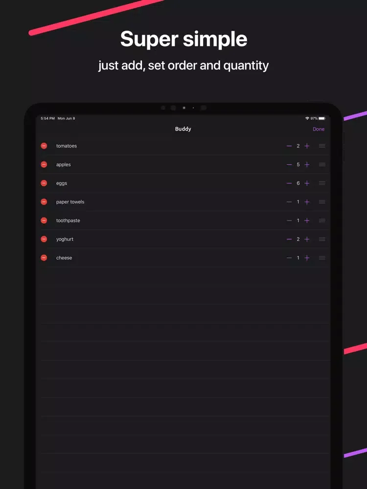 Captures d'écran de Buddy: Shopping List with AI iPad 