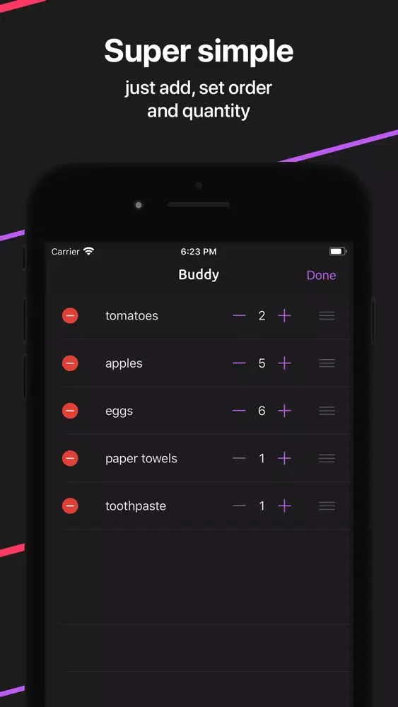 Captures d'écran de Buddy: Shopping List with AI