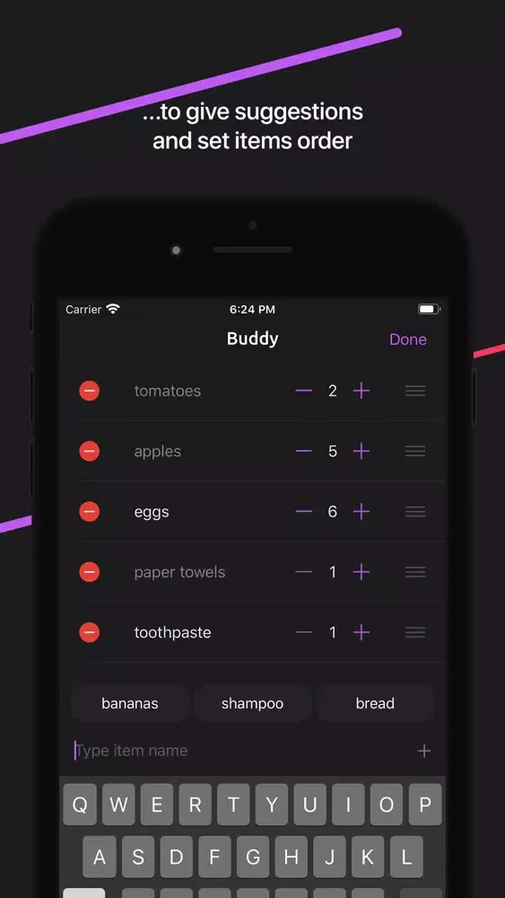 Captures d'écran de Buddy: Shopping List with AI