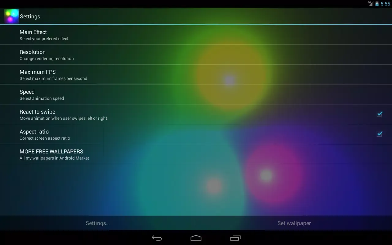 Atomic Wallpaper Screenshots
