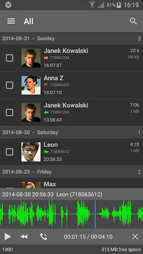 FonTel - Call Recorder Screenshots