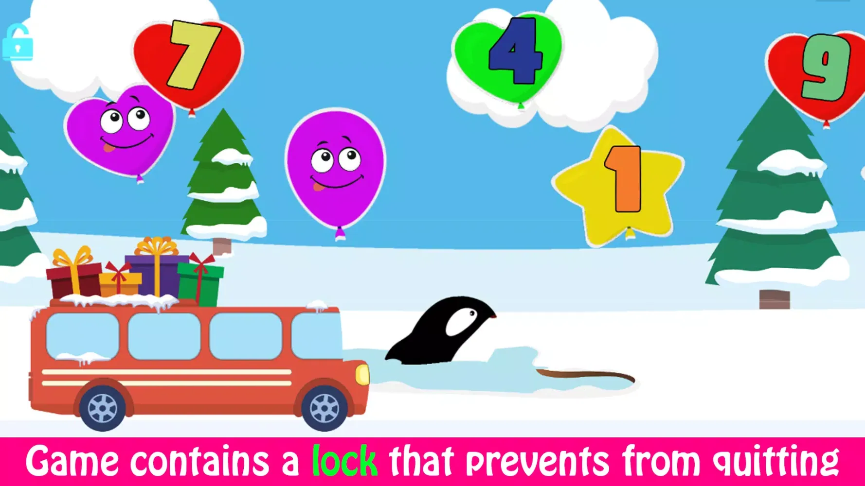 ภาพหน้าจอของ Babies Balloon Pop game