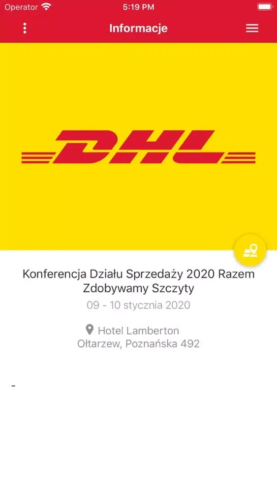 Ảnh chụp màn hình của Konferencja DHL