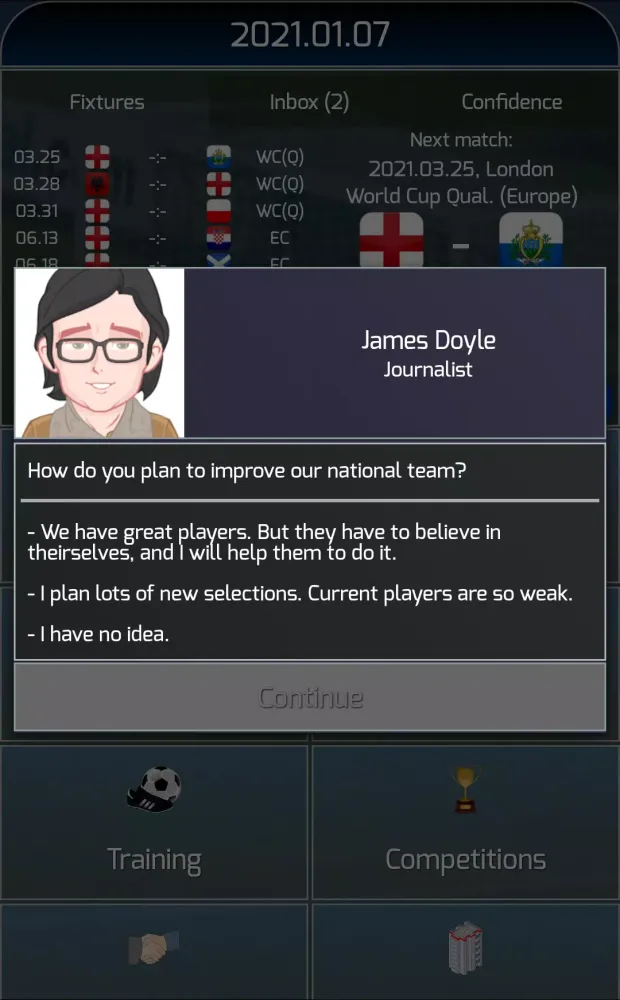 True Football National Manager スクリーンショット