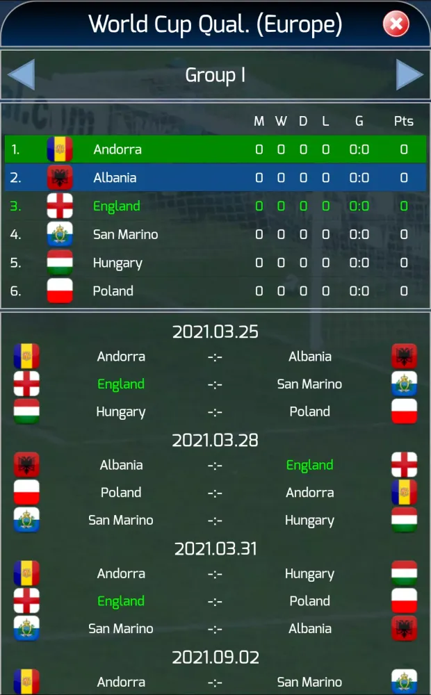 True Football National Manager スクリーンショット