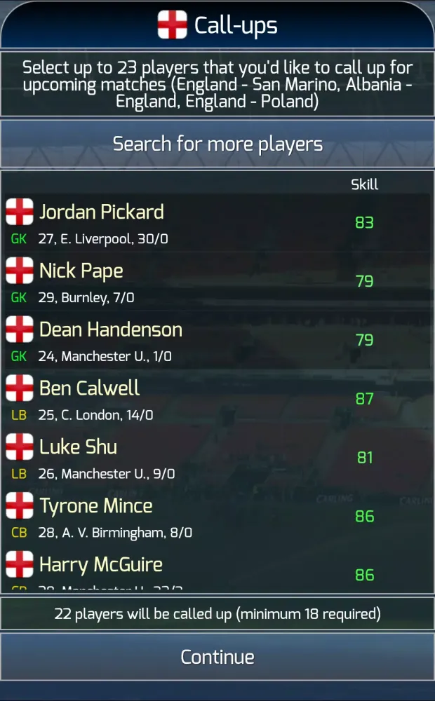 True Football National Manager スクリーンショット