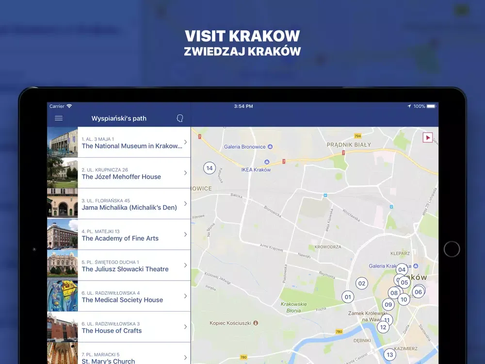 Capturas de pantalla de Szlak Wyspiańskiego iPad 