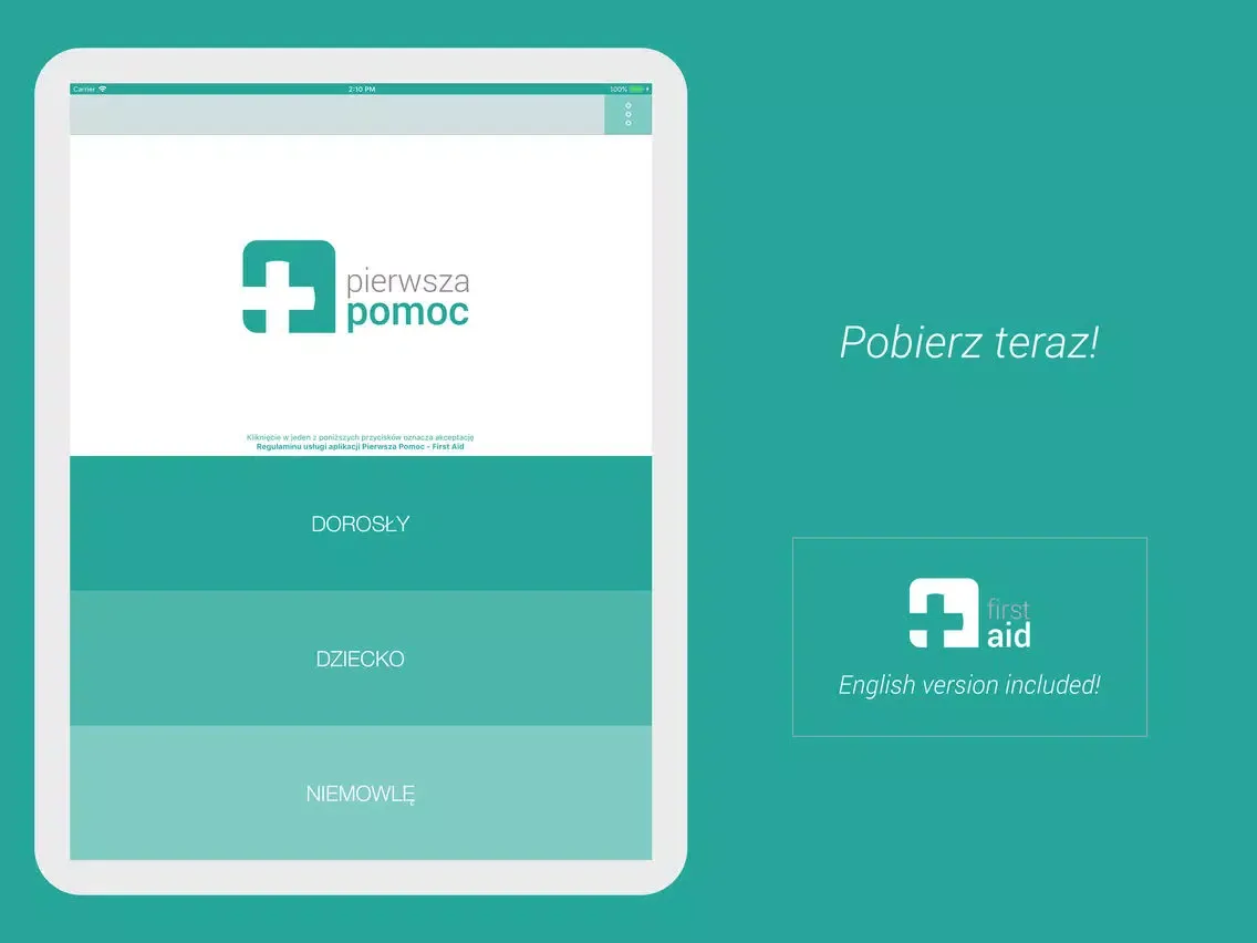 First Aid - Pierwsza Pomoc iPad  Screenshots